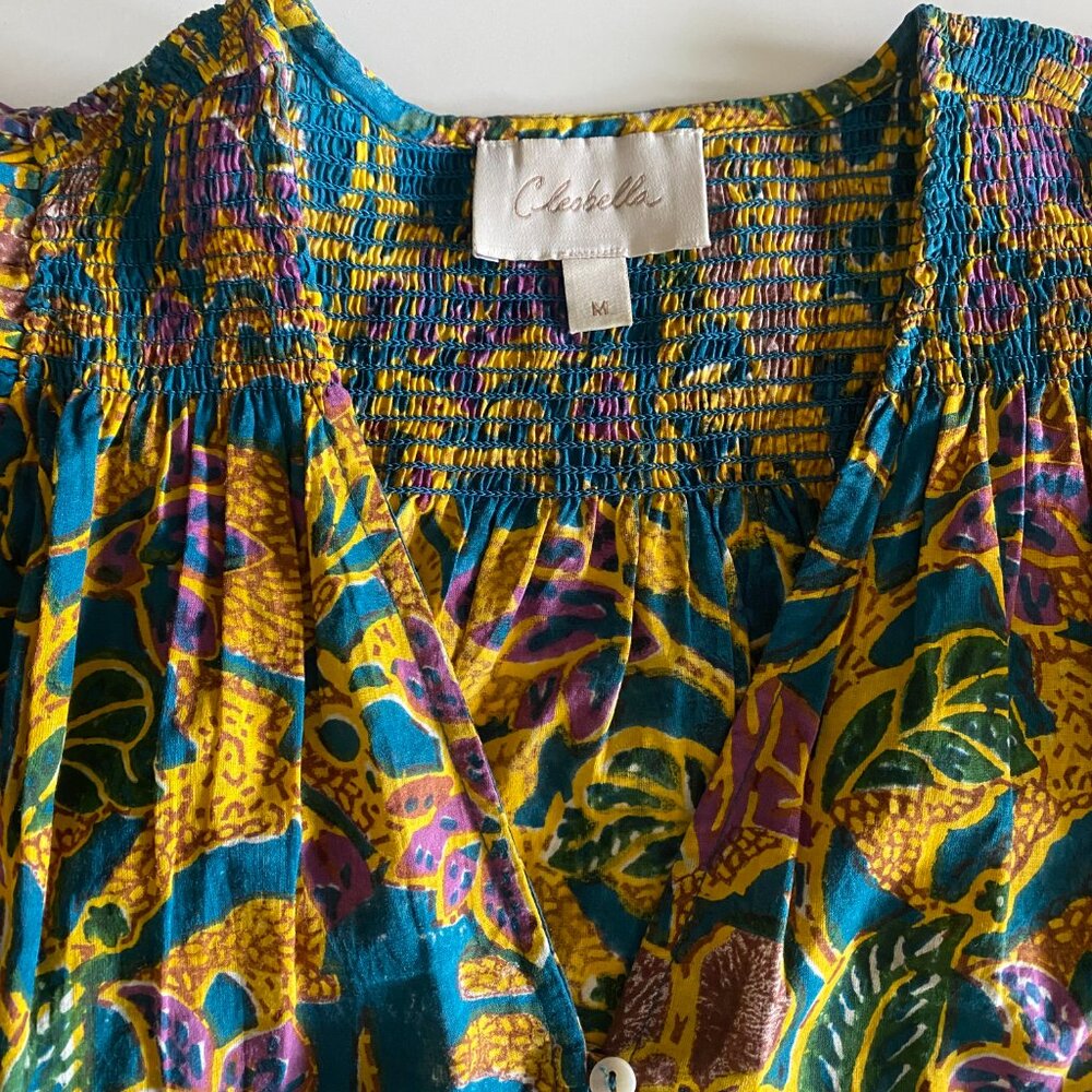 Cleobella Chloe Blouse in Indo Block Print, Size M - Picture 6 of 11